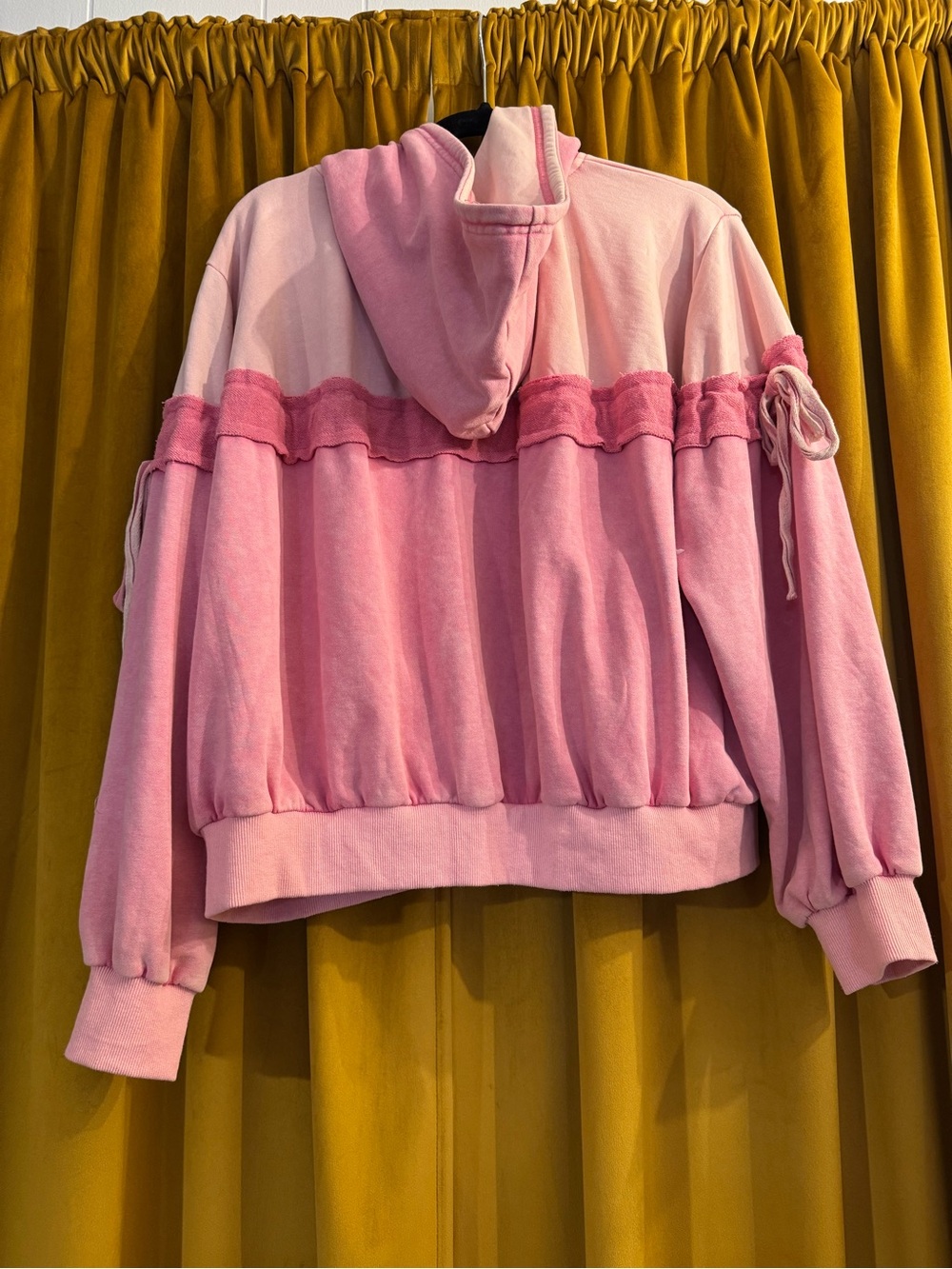 Oli &Hali Pink Hooded Zip-Front Terry Jacket - Picture 3 of 5
